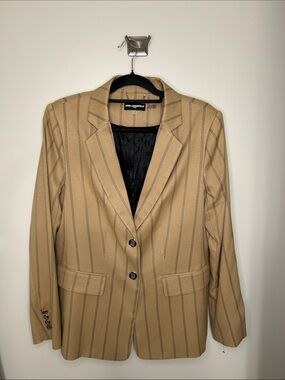 Karl Lagerfeld Paris Blazer Jacket Tan & Black | Karl Lagerfeld Paris